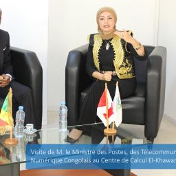 Visite de M. le Ministre des Postes, des Télécommunications et de l’Economie Numérique Congolais au Centre de Calcul El-Khawarizmi