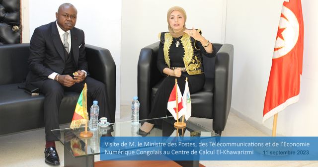 Visite de M. le Ministre des Postes, des Télécommunications et de l’Economie Numérique Congolais au Centre de Calcul El-Khawarizmi
