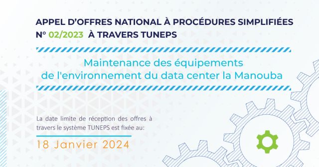 Appel d’Offres National à procédures simplifiées N° 02/2023 à travers TUNEPS
