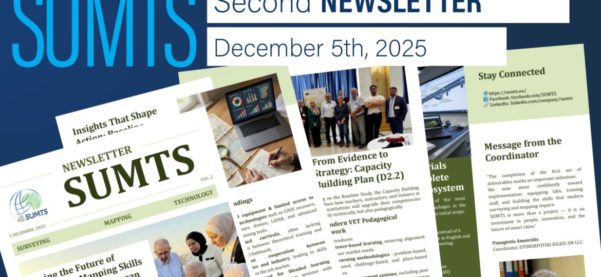 Second Newsletter of the SUMTS Erasmus+ Project